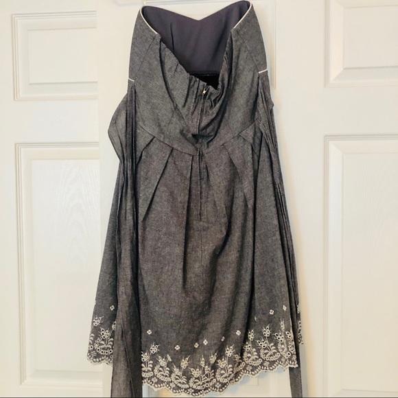 Gray Strapless Dress - Picture 2 of 3